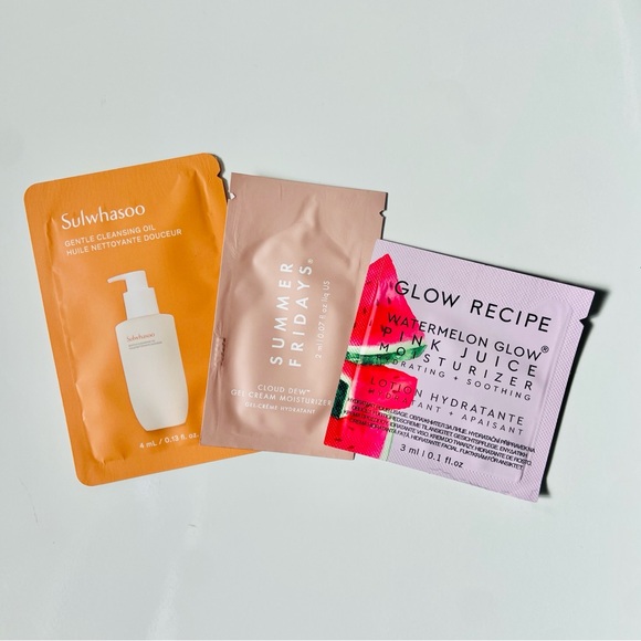 Custom Variety Pack Other - Lot of 25 Skincare Samples Laneige Glow Recipe Summer Fridays Fenty Tarte Rhode